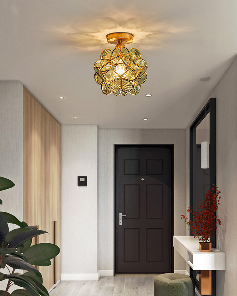 WOMO Tiffany Ceiling Lamp Floral-WM1128