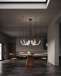 WOMO Bambus-Seil LED Kronleuchter-WM2752