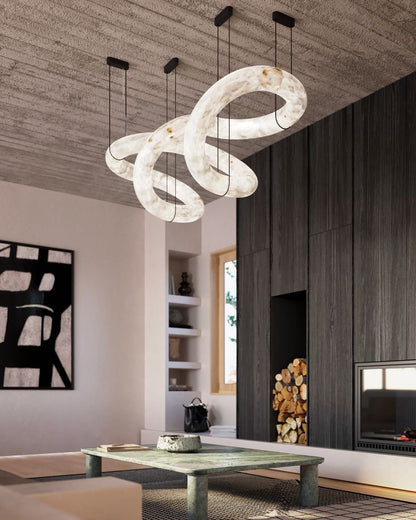 WOMO Infinity Large Alabaster Chandelier-WM2883