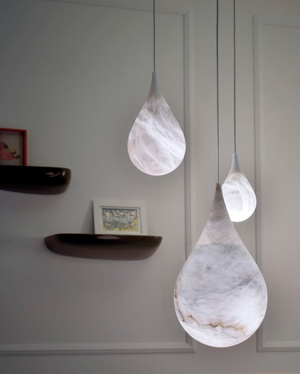 Suspension Alabaster-Tropfen WOMO-WM2901