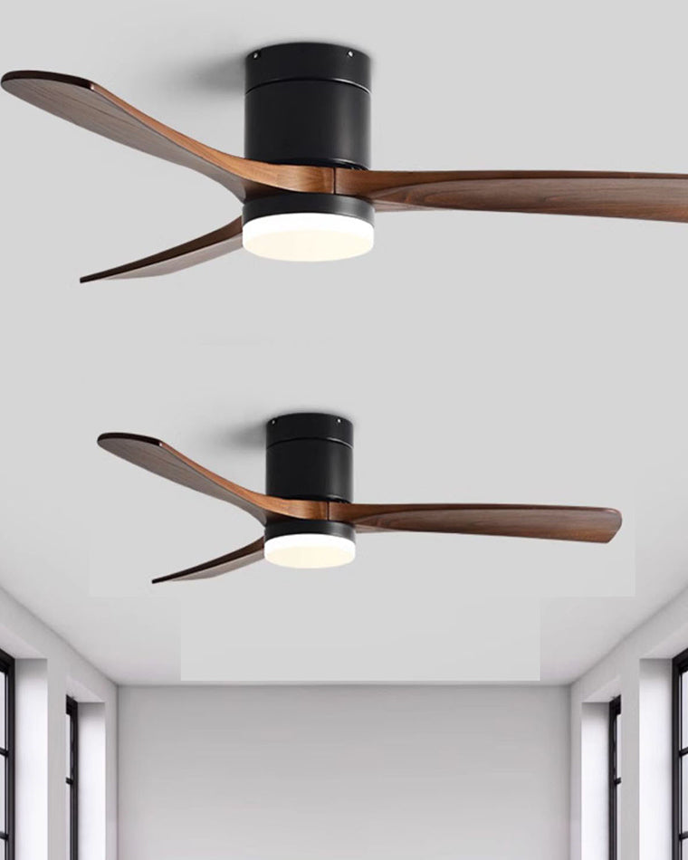 WOMO 3-Blatt-Holzflügel-Deckenventilatorlampe WM5116