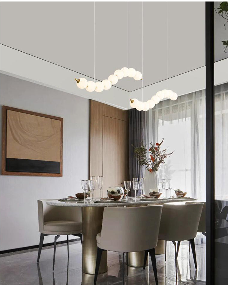 Lustre WOMO Designer Perles pour Salle à Manger Moderne-WM2102d