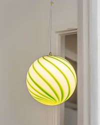 WOMO Swirl Glass Ball Pendant Light - WM2613