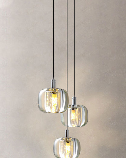 WOMO Waterfall Glass Pendant Chandelier-WM2111b