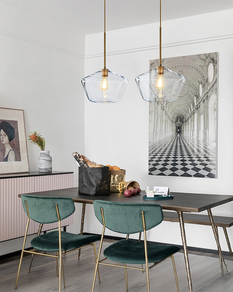 WOMO Geometrische Glas-Pendelleuchte-WM2800