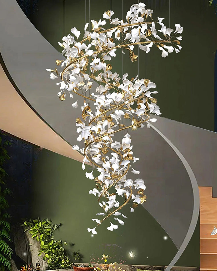 WOMO Ginkgo-Spiral-Kronleuchter-WM2423