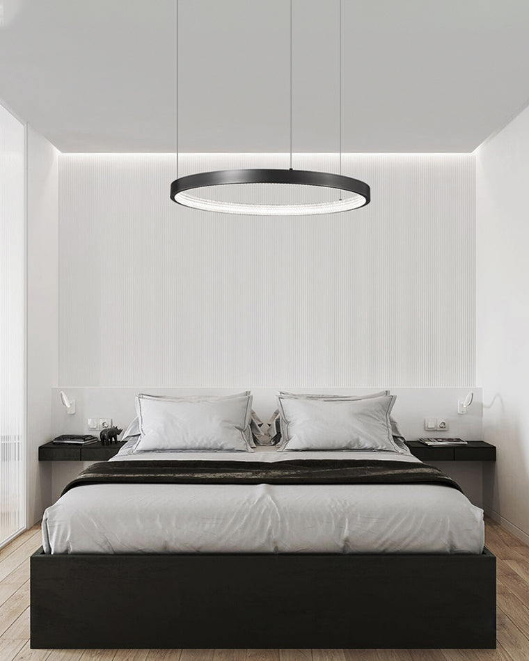 WOMO Tiered Circular Led Brass Chandelier-WM2345