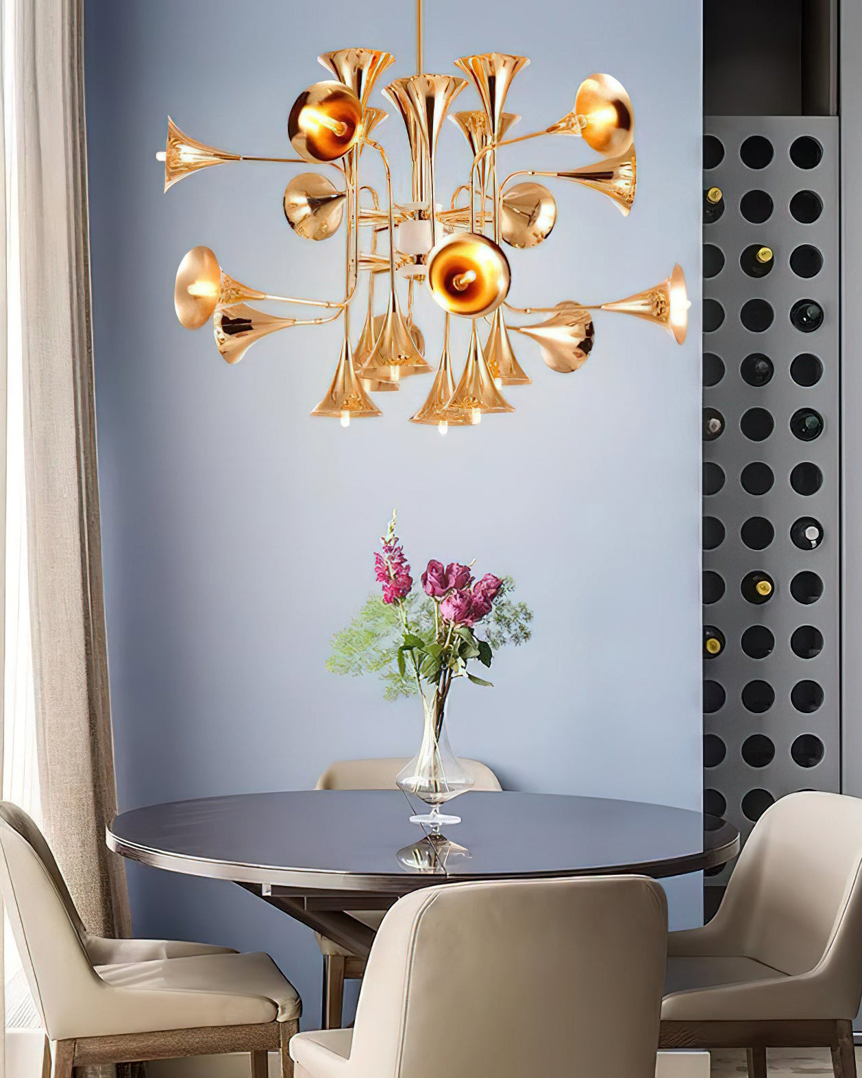 WOMO Vintage Kronleuchter Gold Wohnzimmer-WM2614