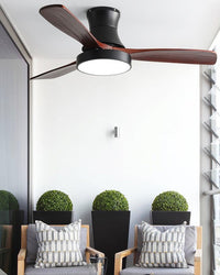 WOMO 3 Wooden Blade Ceiling Fan Lamp – WM5120