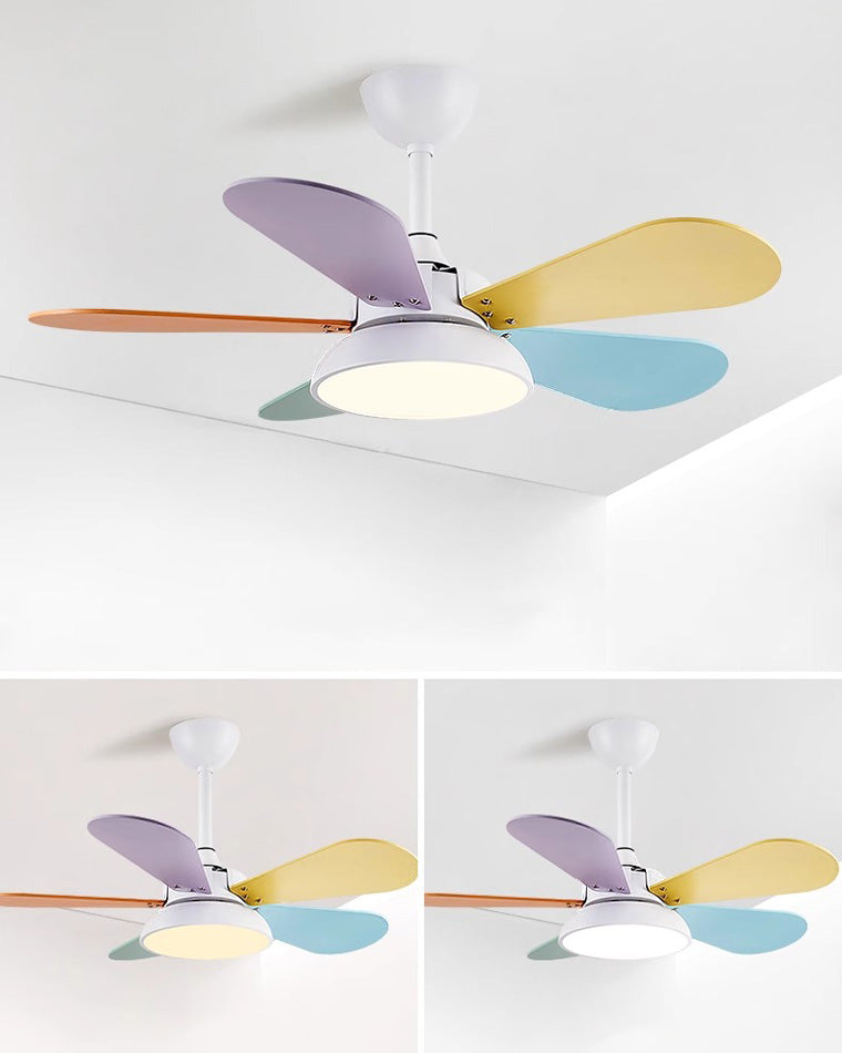 WOMO Kleine Deckenventilatorlampe WM5098