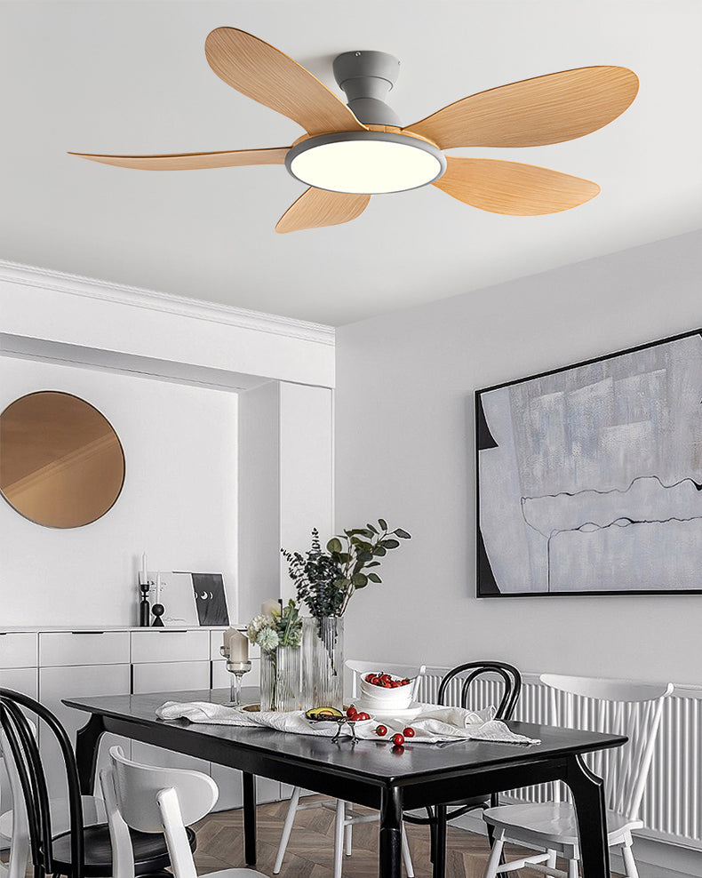 WOMO Deckenventilator mit flachem Profil und hellem Licht - WM5153