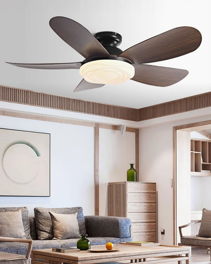 WOMO 52 inch Low Profile Ceiling Fan with Bright Light - WM5165