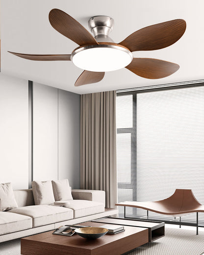 WOMO Low Profile Ceiling Fan with Bright Light - WM5155