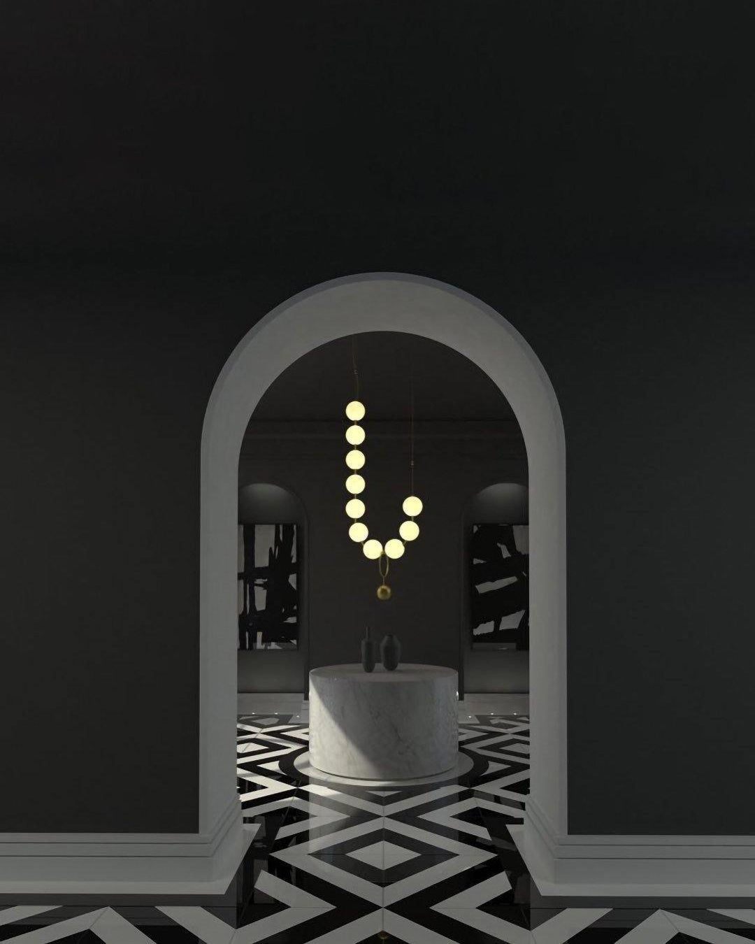 Lustre WOMO Perles pour salle à manger - WM2102b