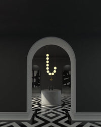 Lustre WOMO Perles pour salle à manger - WM2102b