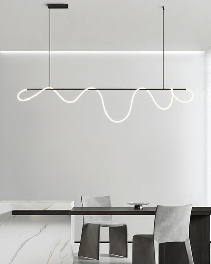 WOMO Rope Led Linear Brass Chandelier-WM2059a
