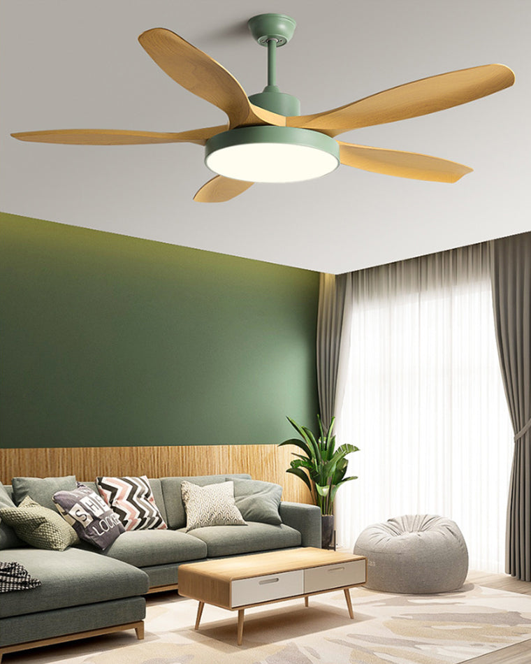 WOMO 5-Blatt-Modern-Deckenventilator-Leuchte-WM5129