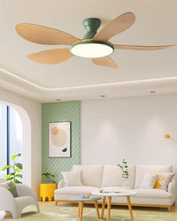 Ventilateur de plafond WOMO à profil plat et lumière vive - WM5153