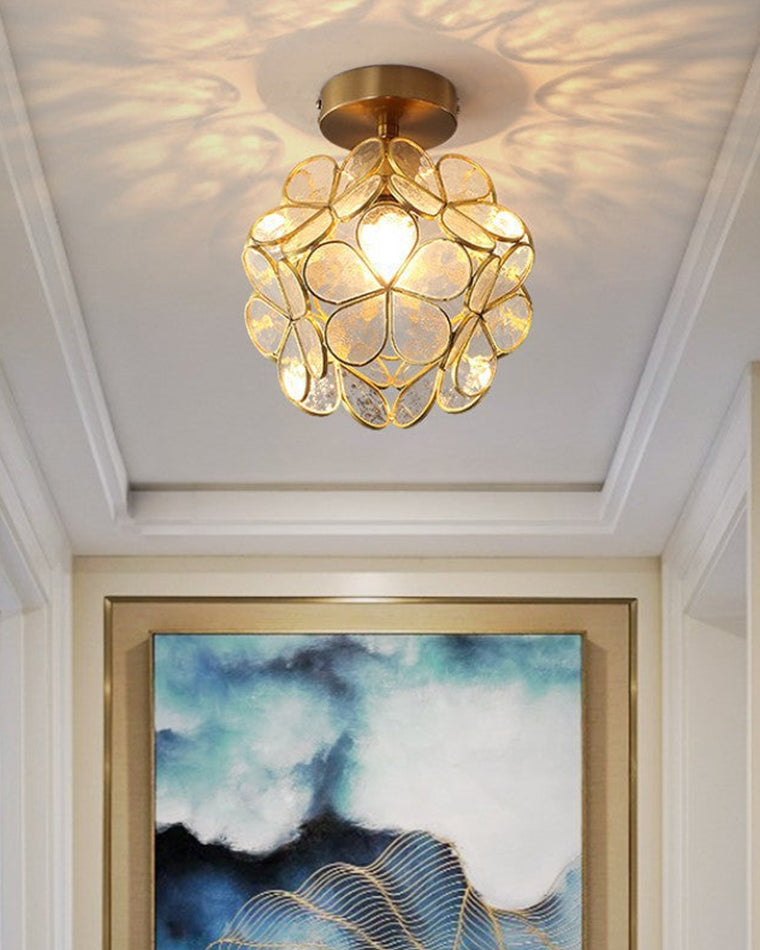 WOMO Tiffany Ceiling Lamp Floral-WM1128