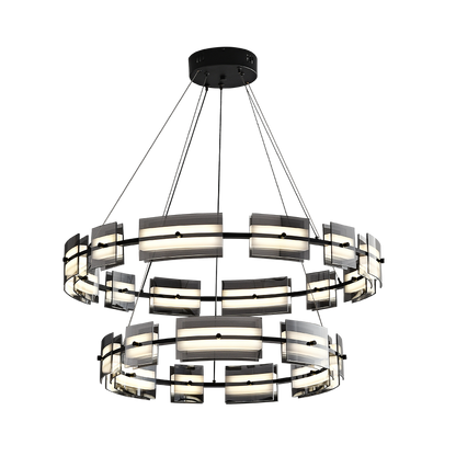 WOMO Modern Tiered Glass Chandelier-WM2220