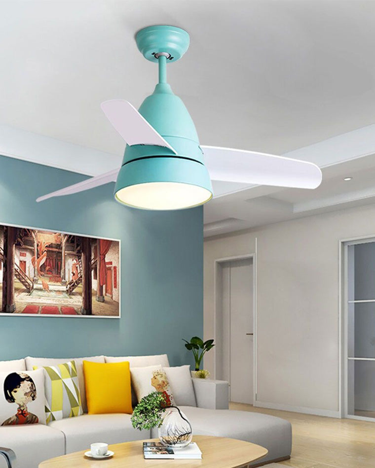 WOMO 3-Blatt-Deckenventilator mit konischer Form und Lampe - WM5099