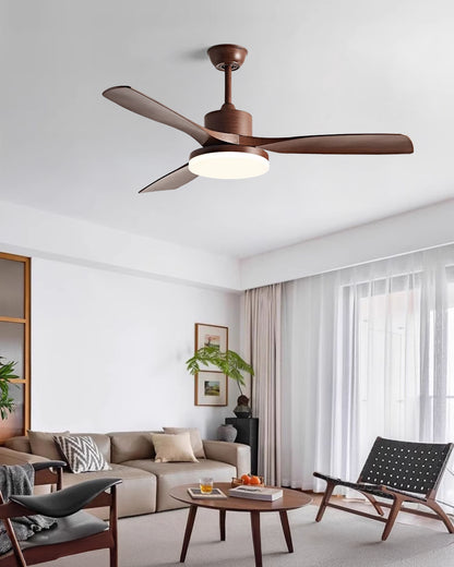 WOMO 42" Wood-look Ceiling Fan Lamp - WM5154