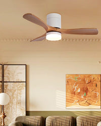 WOMO 3-Blade Wooden Fan Ceiling Light WM5116