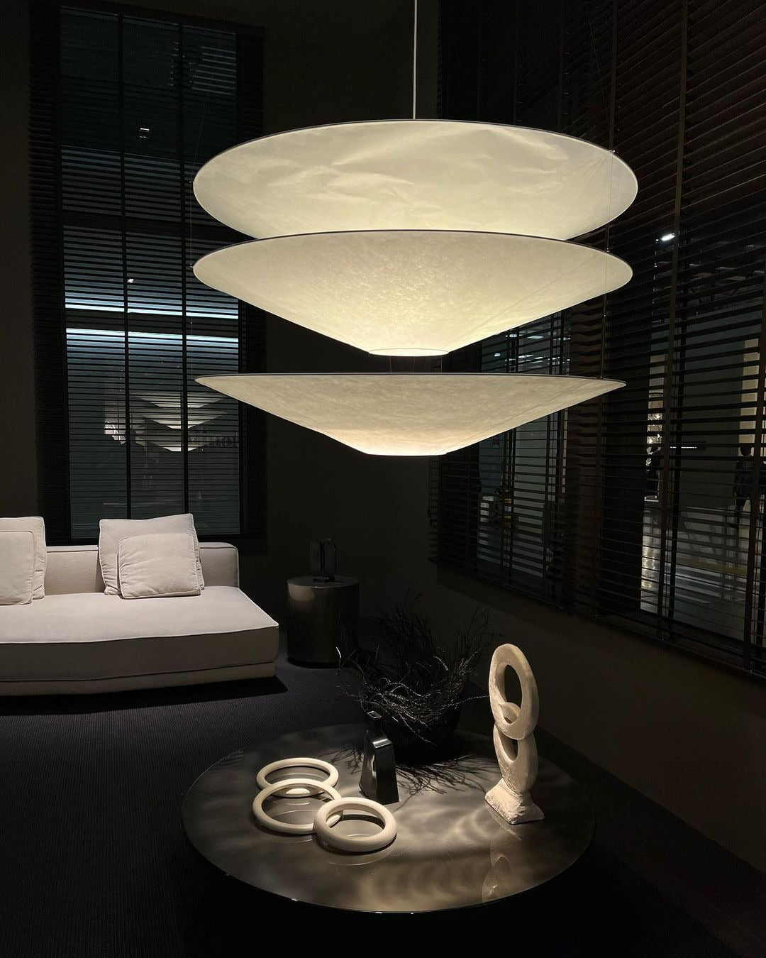 WOMO Couches Conique en papier de riz Suspension-WM2775