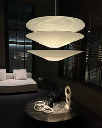 WOMO Layered Cone Rice Paper Pendant Lamp - WM2775