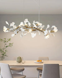 WOMO Dining Room Chandelier White Gold Porcelain-WM2420