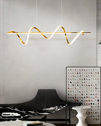 WOMO Lustre en métal doré Cuisine Simple-WM2723
