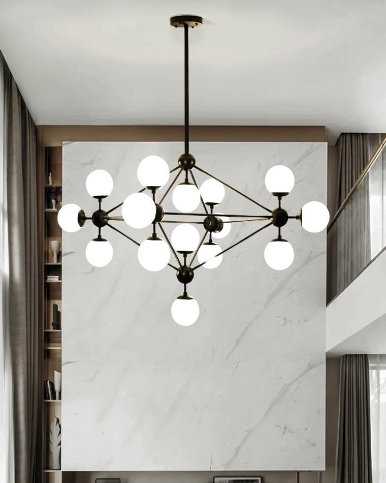 WOMO Sputnik Kronleuchter Wohnzimmer Modern Glas-WM2704