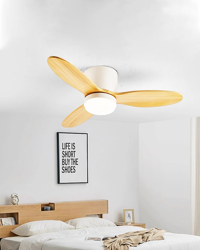 WOMO Mid Century Modern Hugger Deckenventilatorlampe-WM5115