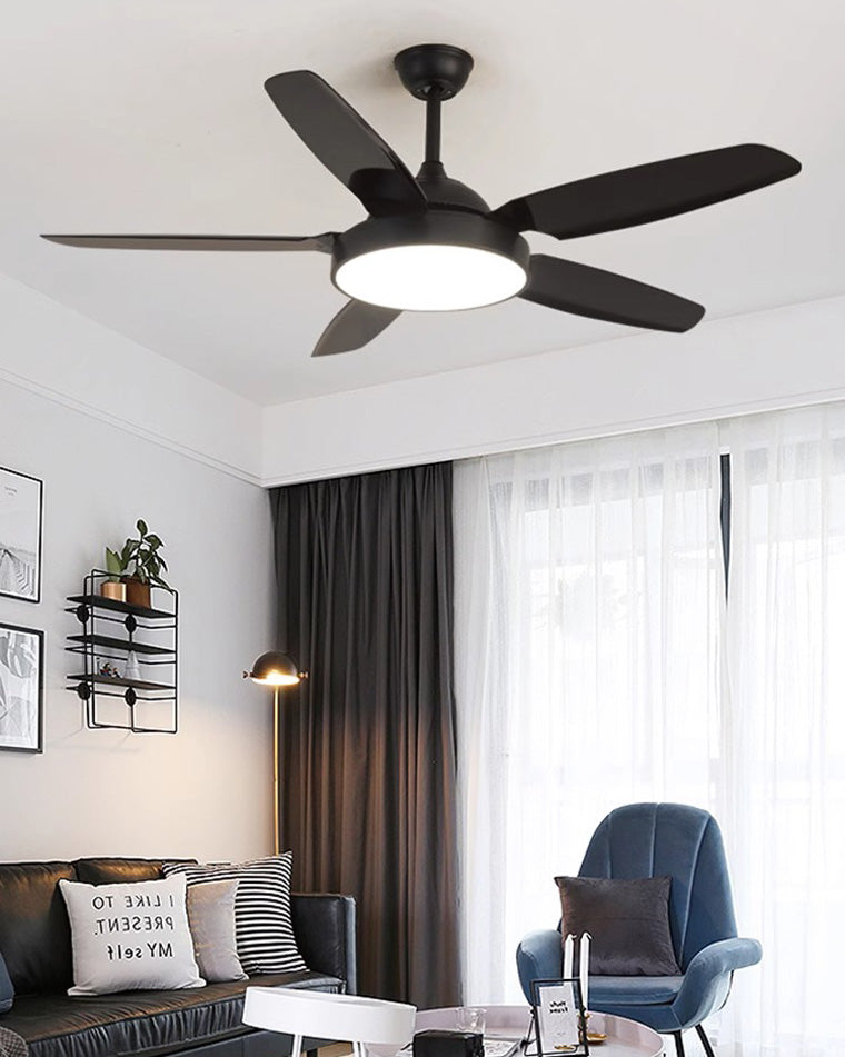 WOMO 5-Blatt-Deckenventilator mit Lampe - WM5101