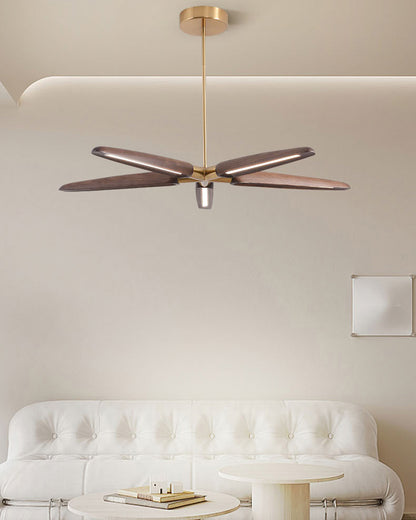 WOMO 3/5 Light Wood Pendant Light-WM2524