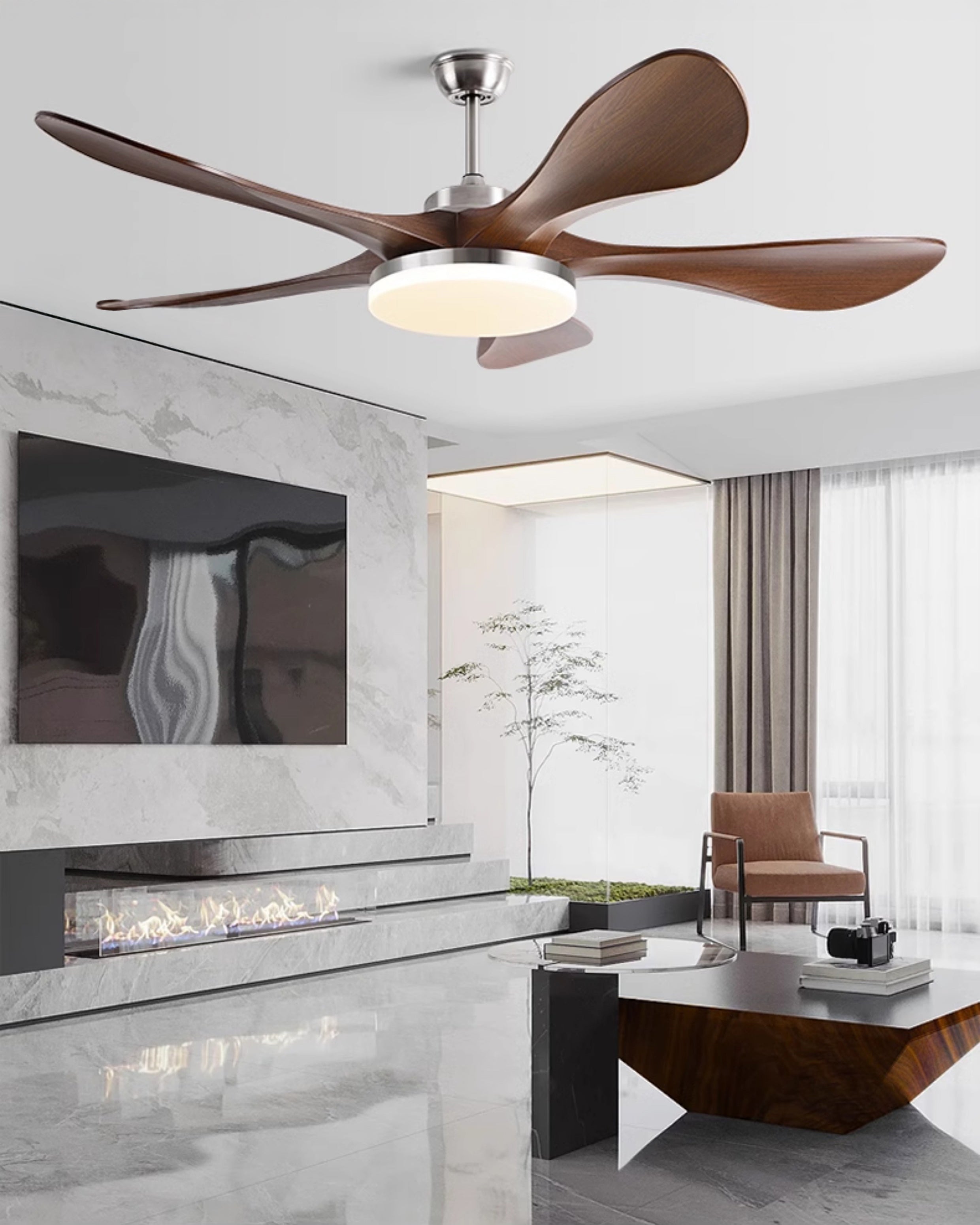 WOMO Mid-Century Modern Deckenventilatorlampe - WM5173