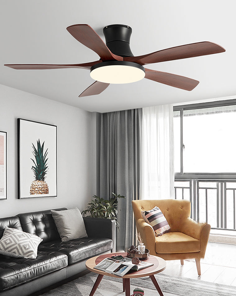 WOMO 5-Blatt-Deckenventilatorlampe, modern-WM5126