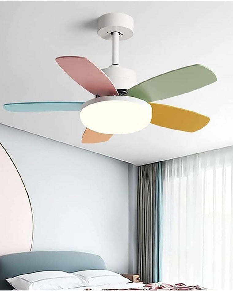 WOMO 5-Klingen Scandi Deckenventilator Lampe-WM5089