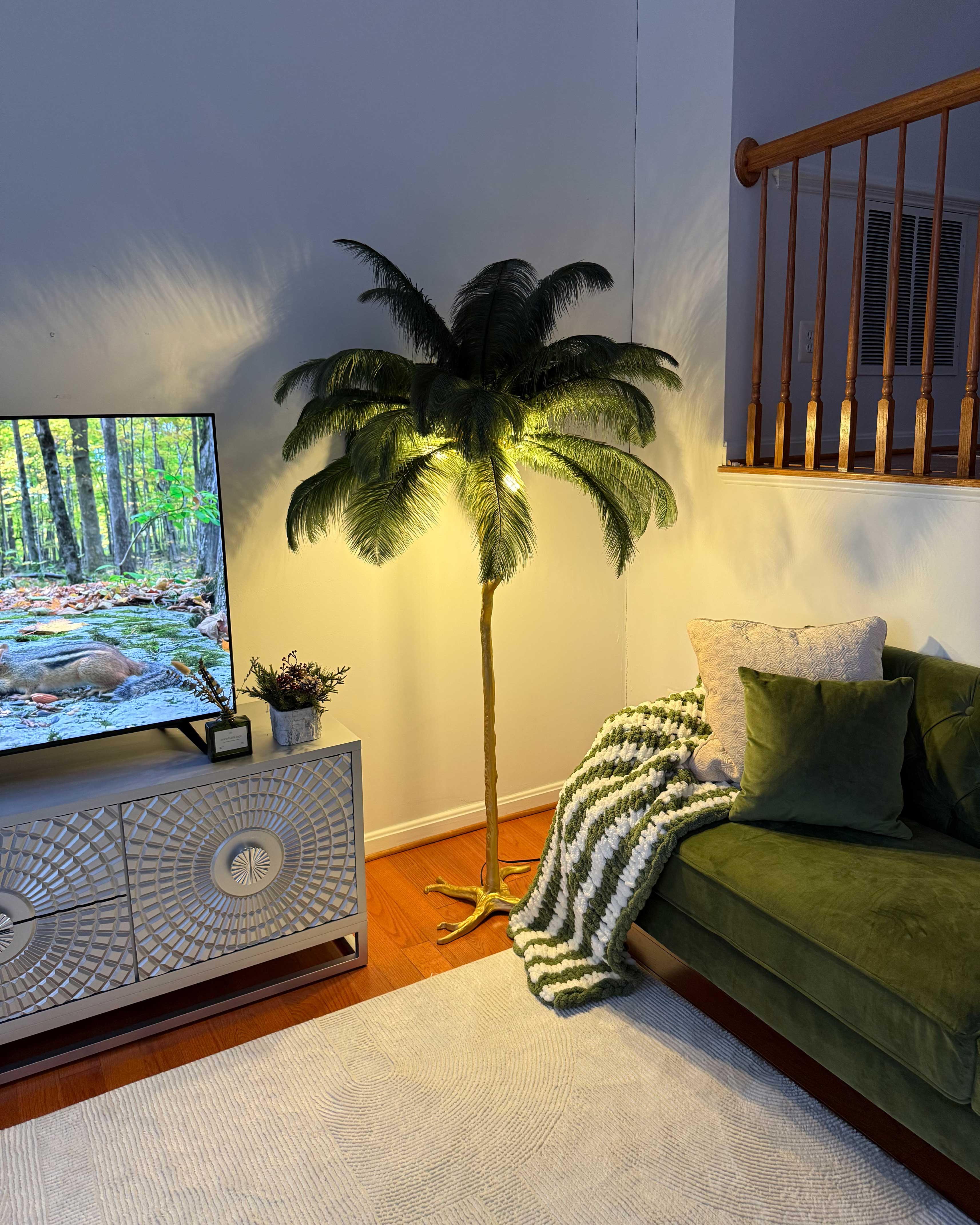 WOMO Fan Palm Floor Lamp -WM7000