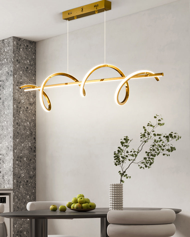 WOMO Goldener Metall Kronleuchter Küche Schlicht-WM2723