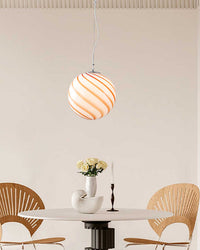 WOMO Swirl Glass Ball Pendant Light - WM2613