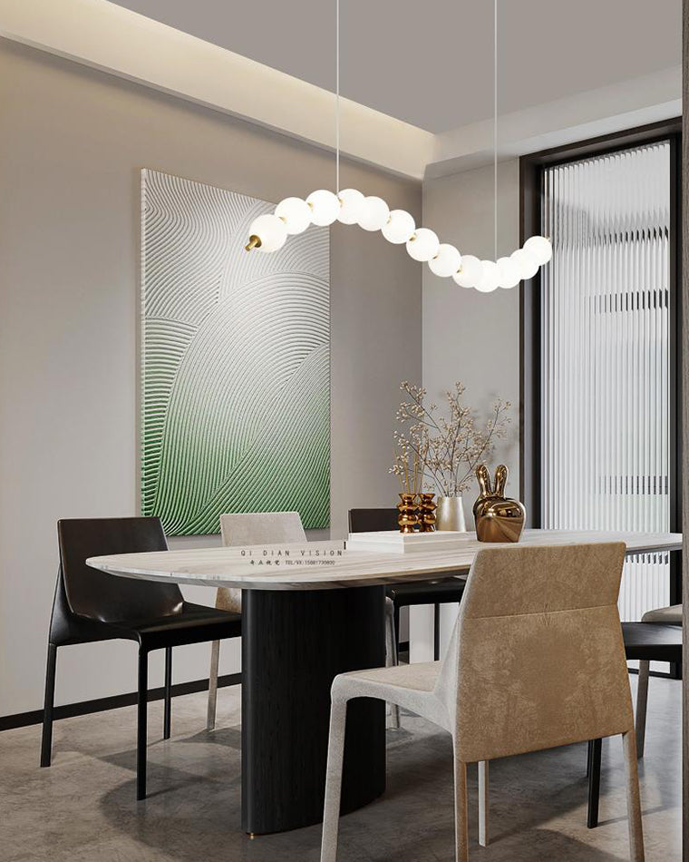 WOMO Designer Perlen Kronleuchter für Esstisch Modern-WM2102d