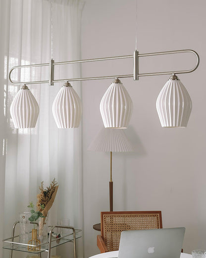 WOMO Ceramic Bud Linear Chandelier-WM2121b