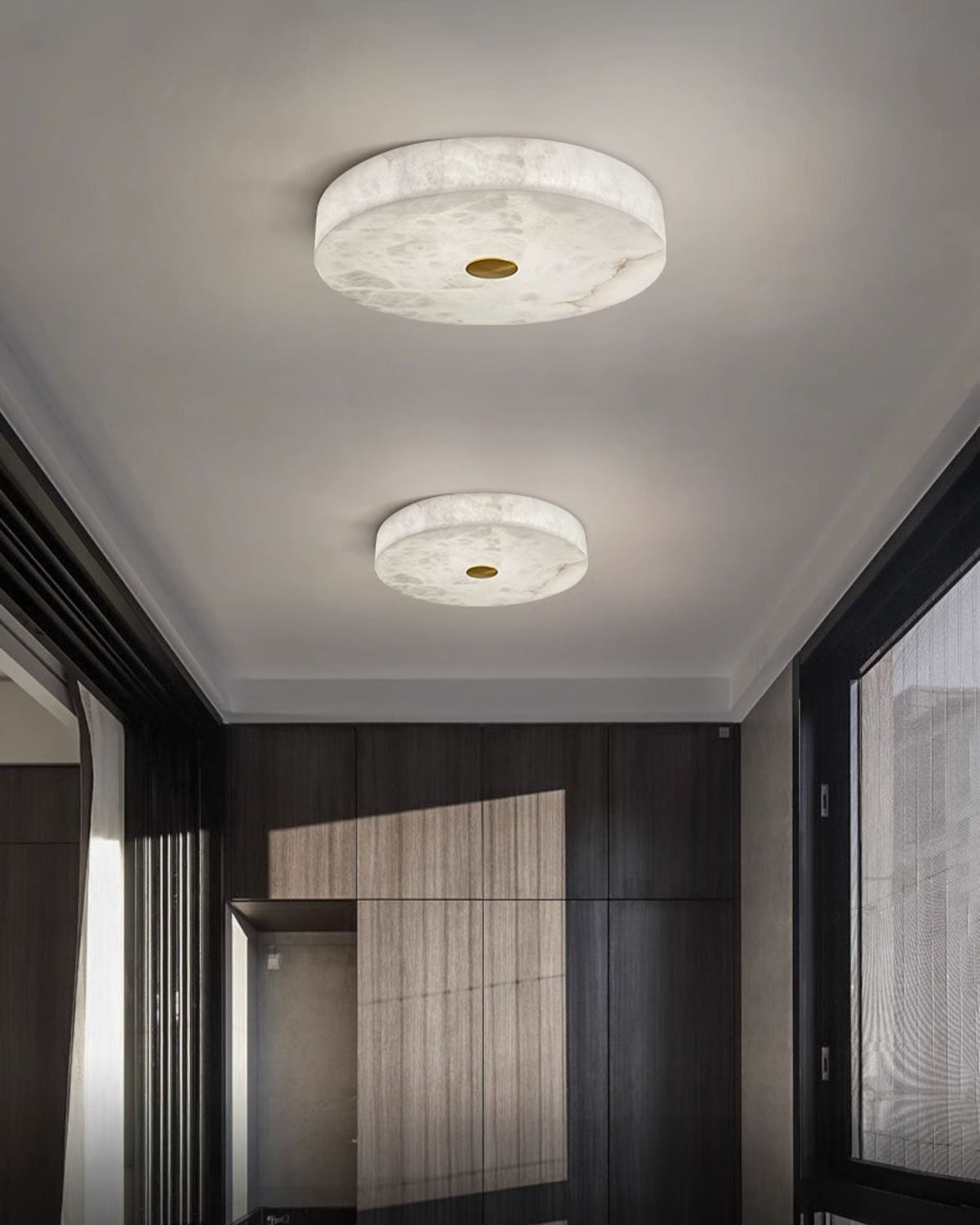 WOMO Plafonnier moderne rond en albâtre-WM1118