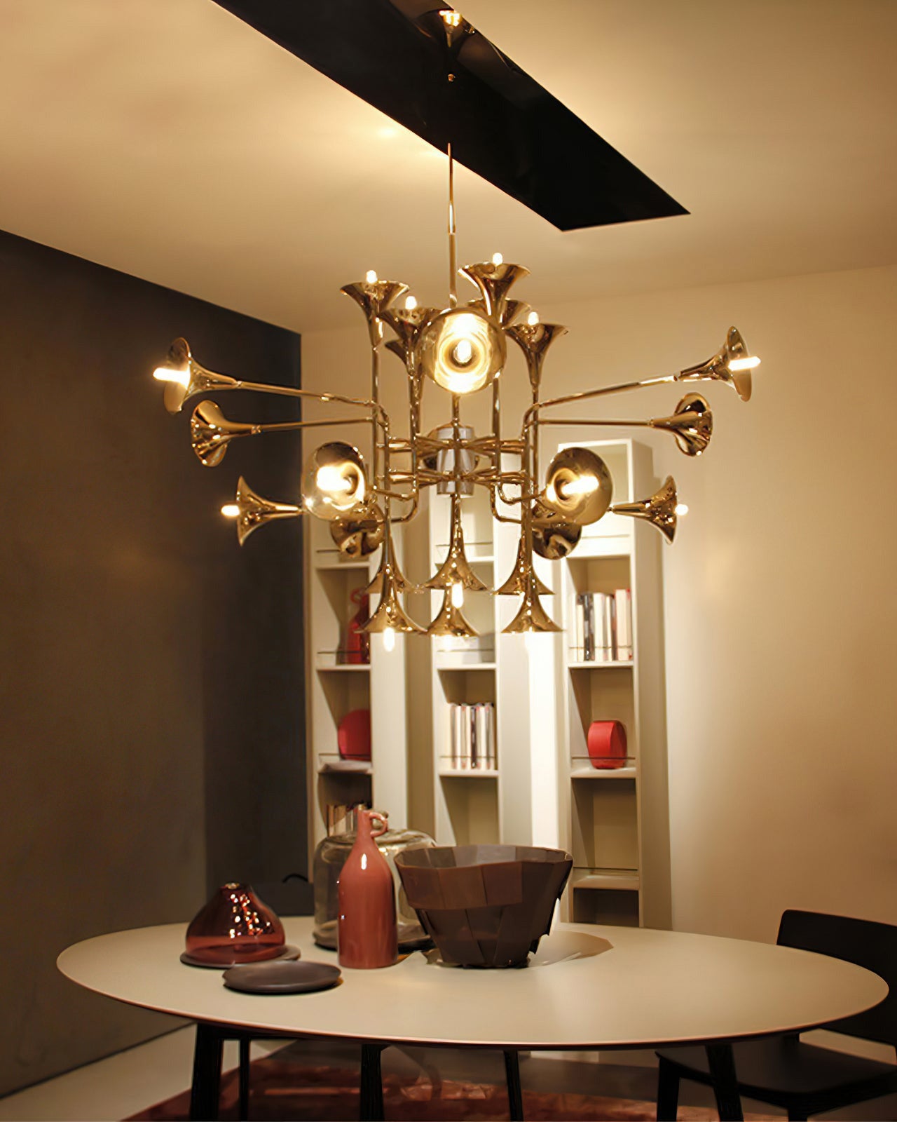 WOMO Vintage Kronleuchter Gold Wohnzimmer-WM2614