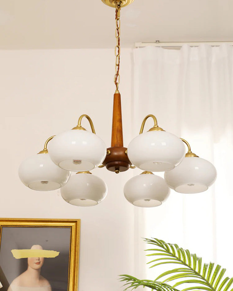 WOMO Schlafzimmer Kronleuchter Vintage Glas-WM2303