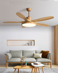 WOMO 5-Blatt-Modern-Deckenventilator-Leuchte-WM5129