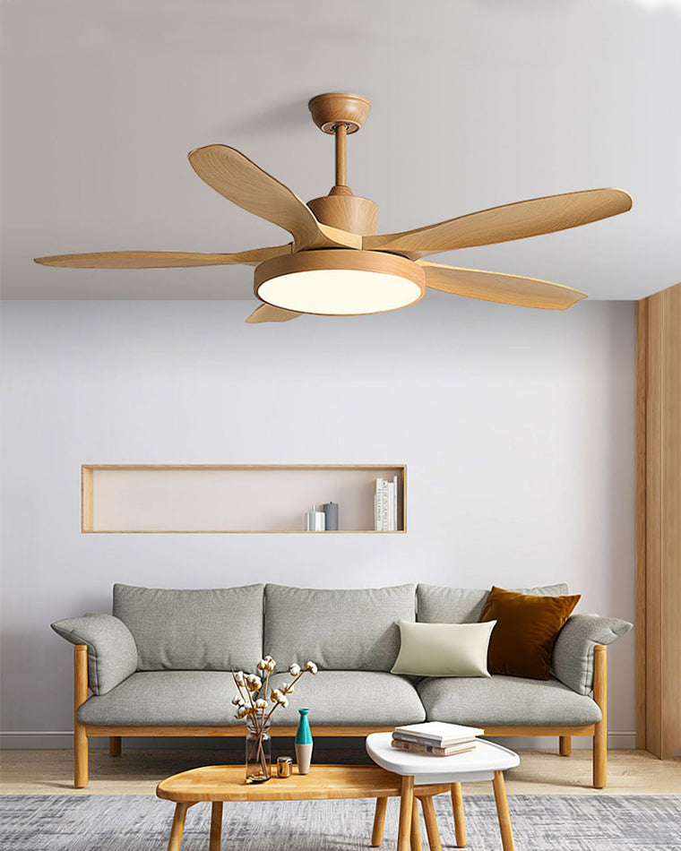 WOMO 5-Blatt-Modern-Deckenventilator-Leuchte-WM5129