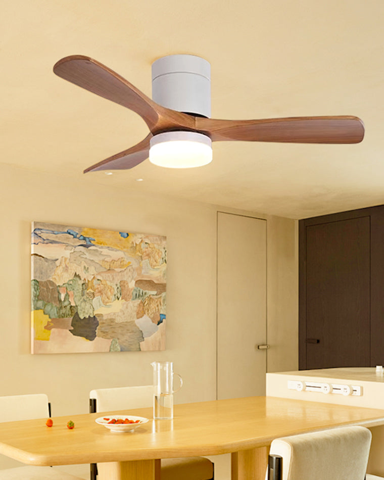 WOMO 3-Blatt-Holzflügel-Deckenventilatorlampe WM5116
