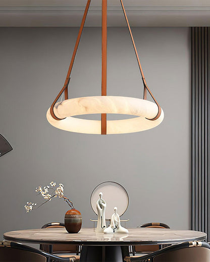 WOMO Alabaster Circular LED Chandelier-WM2874